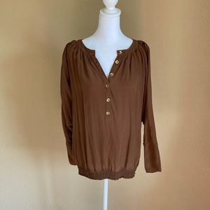 Ted Baker Brown Silk Top in excellent condition!